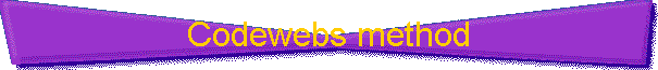 Codewebs method